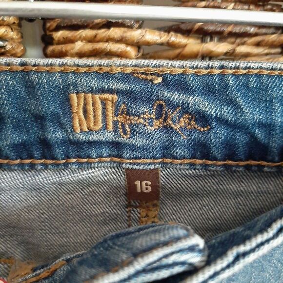 KUT From The Kloth Rosie Pencil Jean Skirt Women's 16 Blue Denim Staple Capsule - Picture 4 of 8